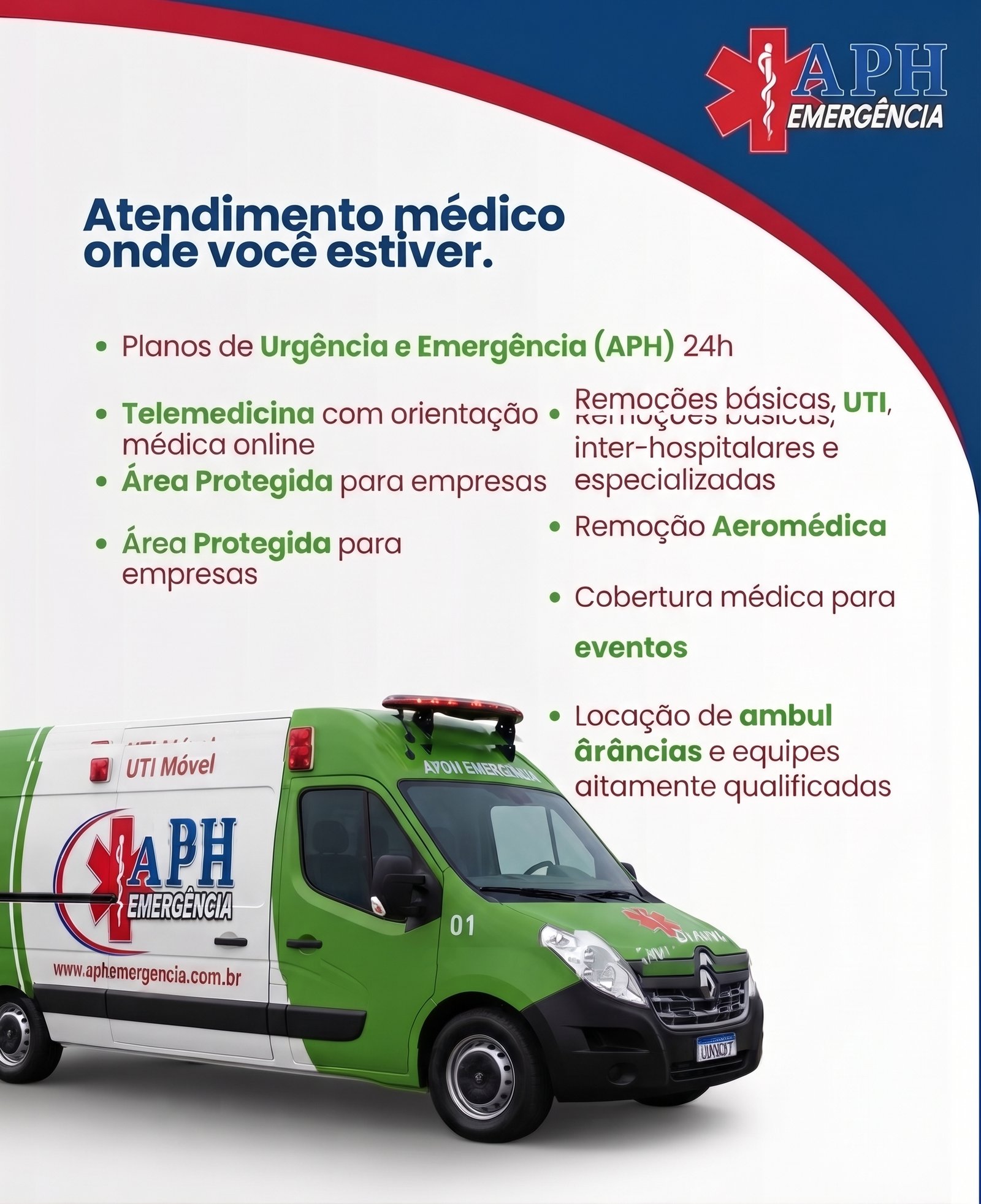 Ambulância UTI Móvel APH Emergência
